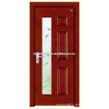 Concurrentiel en acier portes en bois avec verre dessins JKD-2025(B) de Chine marque KKJ